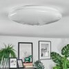 Peran Plafoniera LED Bianco, 1-Luce, Cambia colore