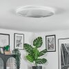 Peran Plafoniera LED Bianco, 1-Luce, Cambia colore