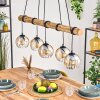 Koyoto Lampadario a sospensione, Lampada a sfera, Lampada a sospensione Écru, Nero, 5-Luci