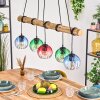 Koyoto Lampadario a sospensione, Lampada a sfera, Lampada a sospensione Écru, Nero, 5-Luci
