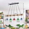 Koyoto Lampadario a sospensione, Lampada a sfera, Lampada a sospensione Écru, Nero, 5-Luci