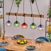 Koyoto Lampadario a sospensione, Lampada a sfera, Lampada a sospensione Écru, Nero, 5-Luci
