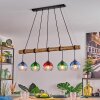 Koyoto Lampadario a sospensione, Lampada a sfera, Lampada a sospensione Écru, Nero, 5-Luci