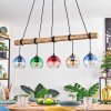 Koyoto Lampadario a sospensione, Lampada a sfera, Lampada a sospensione Écru, Nero, 5-Luci