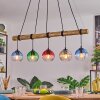 Koyoto Lampadario a sospensione, Lampada a sfera, Lampada a sospensione Écru, Nero, 5-Luci