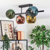 Ripoll Plafoniera, Lampada a sfera Blu, Cromo, Oro, Verde, Ramato, Grigio fumo, 5-Luci
