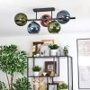 Koyoto Plafoniera, Lampada a sfera Blu, Verde, Ramato, 5-Luci