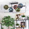 Koyoto Plafoniera, Lampada a sfera Blu, Verde, Ramato, 5-Luci