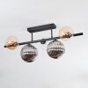 Chehalis Plafoniera, Lampada a sfera Ambrato, Chiaro, Grigio fumo, 5-Luci