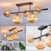 Chehalis Plafoniera, Lampada a sfera Ambrato, 5-Luci