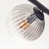 Koyoto Plafoniera, Lampada a sfera Ambrato, Chiaro, Grigio fumo, 5-Luci