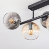 Koyoto Plafoniera, Lampada a sfera Ambrato, Chiaro, Grigio fumo, 5-Luci