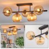 Koyoto Plafoniera, Lampada a sfera Ambrato, 5-Luci