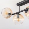 Koyoto Plafoniera, Lampada a sfera Ambrato, Chiaro, 5-Luci