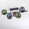 Ripoll Plafoniera, Lampada a sfera Blu, Verde, Ramato, 5-Luci