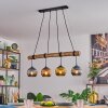 Koyoto Lampadario a sospensione, Lampada a sfera, Lampada a sospensione Écru, Nero, 4-Luci