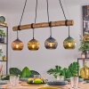 Koyoto Lampadario a sospensione, Lampada a sfera, Lampada a sospensione Écru, Nero, 4-Luci
