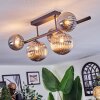 Chehalis Plafoniera, Lampada a sfera Grigio fumo, 5-Luci
