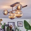 Chehalis Plafoniera, Lampada a sfera Grigio fumo, 5-Luci