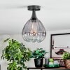 Rafel Plafoniera Nero, 1-Luce