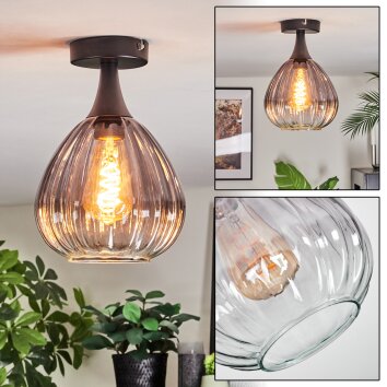Rafel Plafoniera Nero, 1-Luce