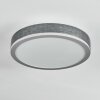 Salmi Plafoniera, Panel LED Grigio, Argento, 1-Luce