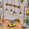Koyoto Lampadario a sospensione, Lampada a sfera, Lampada a sospensione Écru, Nero, 4-Luci