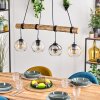 Koyoto Lampadario a sospensione, Lampada a sfera, Lampada a sospensione Écru, Nero, 4-Luci