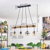 Koyoto Lampadario a sospensione, Lampada a sfera, Lampada a sospensione Écru, Nero, 4-Luci
