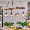 Koyoto Lampadario a sospensione, Lampada a sfera, Lampada a sospensione Écru, Nero, 4-Luci