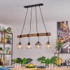 Koyoto Lampadario a sospensione, Lampada a sfera, Lampada a sospensione Écru, Nero, 4-Luci