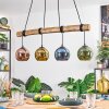 Koyoto Lampadario a sospensione, Lampada a sfera, Lampada a sospensione Écru, Nero, 4-Luci