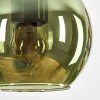 Koyoto Lampadario a sospensione, Lampada a sfera, Lampada a sospensione Écru, Nero, 4-Luci