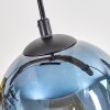 Koyoto Lampadario a sospensione, Lampada a sfera, Lampada a sospensione Écru, Nero, 4-Luci