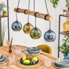 Koyoto Lampadario a sospensione, Lampada a sfera, Lampada a sospensione Écru, Nero, 4-Luci