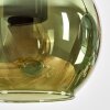 Koyoto Lampadario a sospensione, Lampada a sfera, Lampada a sospensione Écru, Nero, 4-Luci