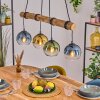 Koyoto Lampadario a sospensione, Lampada a sfera, Lampada a sospensione Écru, Nero, 4-Luci