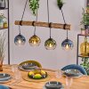 Koyoto Lampadario a sospensione, Lampada a sfera, Lampada a sospensione Écru, Nero, 4-Luci