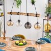 Koyoto Lampadario a sospensione, Lampada a sfera, Lampada a sospensione Écru, Nero, 4-Luci