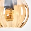 Koyoto Lampadario a sospensione, Lampada a sfera, Lampada a sospensione Écru, Nero, 4-Luci