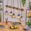 Ripoll Lampadario a sospensione, Lampada a sfera, Lampada a sospensione Écru, Nero, 5-Luci
