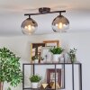 Koyoto Plafoniera, Lampada a sfera Chiaro, Grigio fumo, 2-Luci