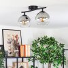 Koyoto Plafoniera, Lampada a sfera Chiaro, Grigio fumo, 2-Luci