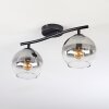 Koyoto Plafoniera, Lampada a sfera Chiaro, Grigio fumo, 2-Luci