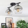 Koyoto Plafoniera, Lampada a sfera Chiaro, Grigio fumo, 2-Luci