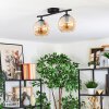 Koyoto Plafoniera, Lampada a sfera Ambrato, 2-Luci