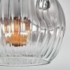 Ripoll Plafoniera, Lampada a sfera Chiaro, Grigio fumo, 3-Luci