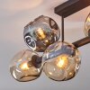 Ripoll Plafoniera, Lampada a sfera Ambrato, Grigio fumo, 6-Luci