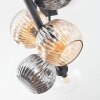 Ripoll Plafoniera, Lampada a sfera Ambrato, Chiaro, Grigio fumo, 6-Luci