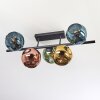 Ripoll Plafoniera, Lampada a sfera Blu, Oro, Verde, Ramato, 5-Luci